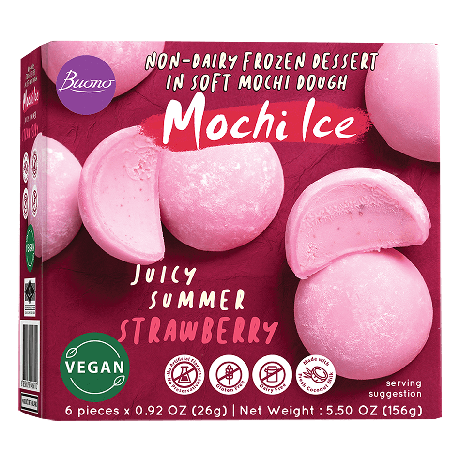 Mochi cu inghetata de capsuni 156g